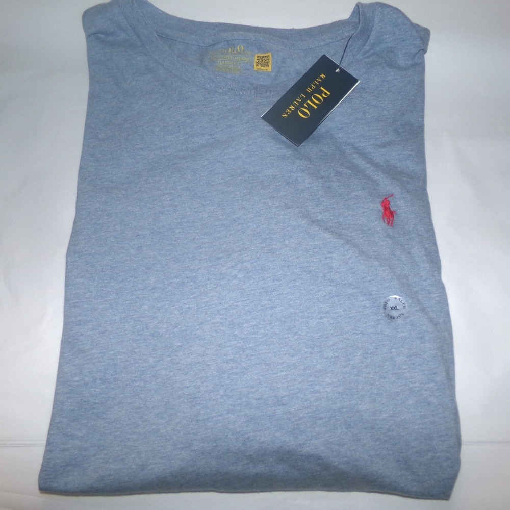Polo Ralph Lauren Mens XXL Classic Fit T-Shirt Blue Heather NWT